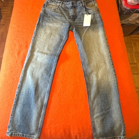 Zara the Malibu straight cut mid rise jeans made in Europe NWT - Picture 3 of 10